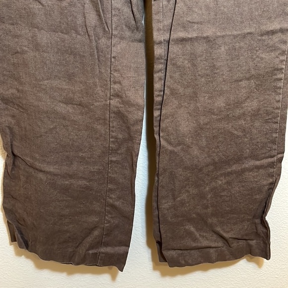Eddie Bauer Vashon Fit Brown Linen Pant - Picture 6 of 16